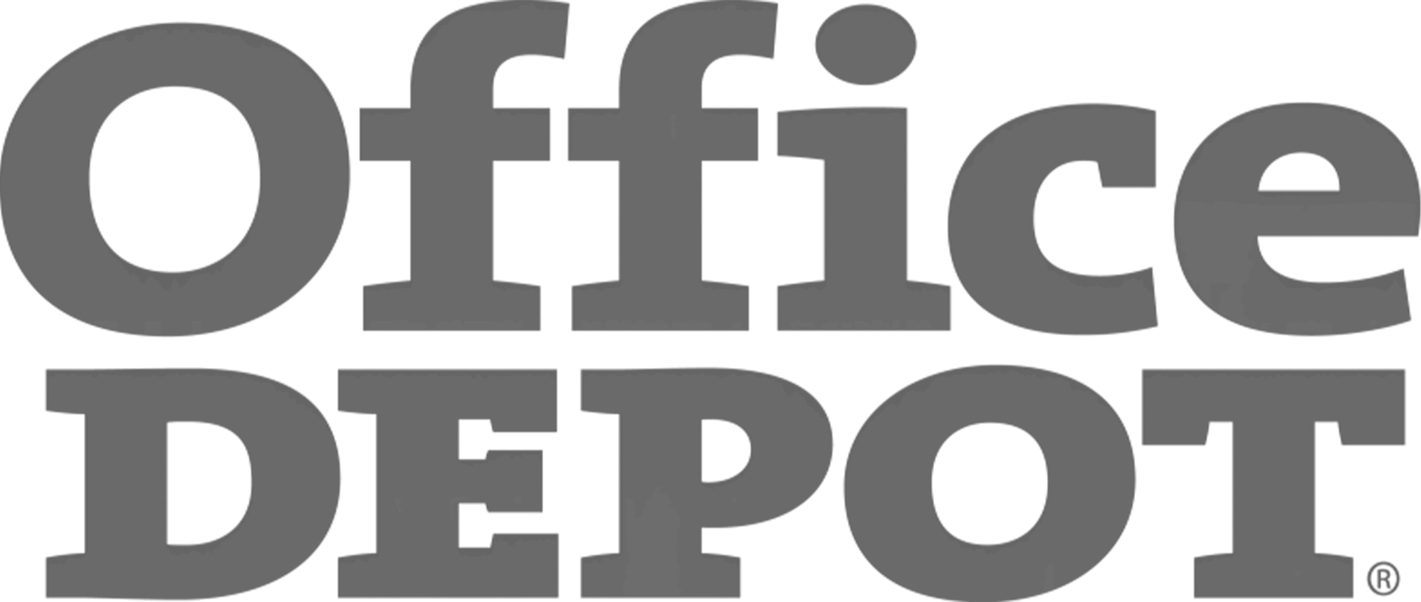 Office Depot logo greyscale