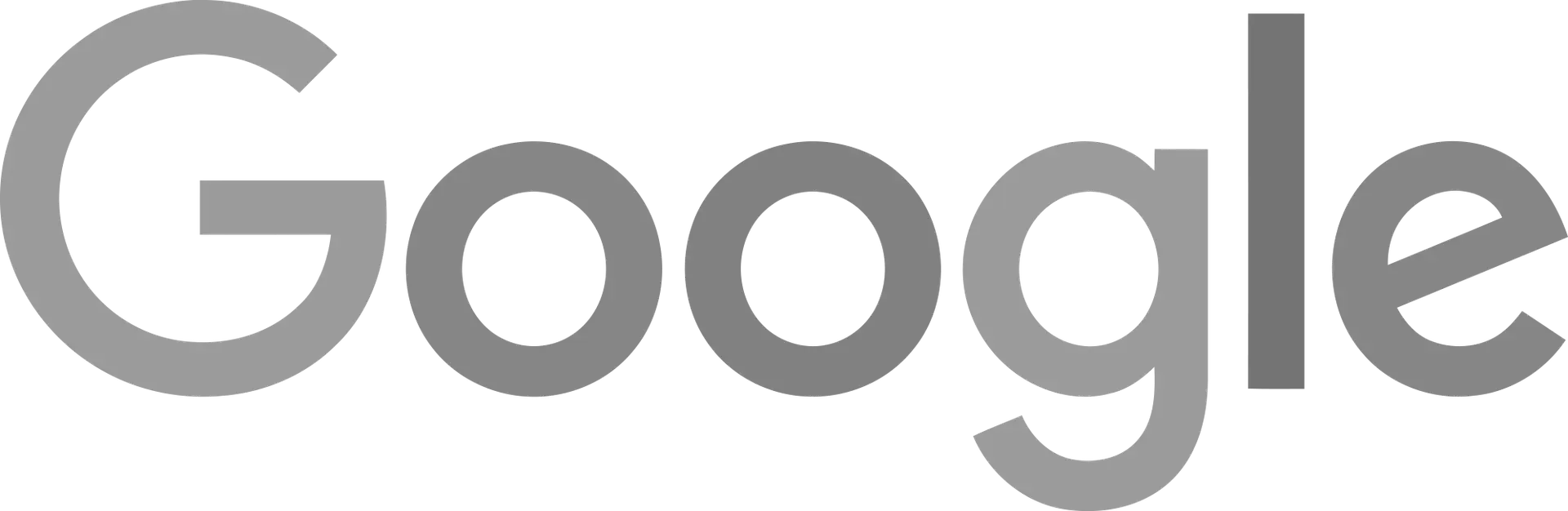 Google Logo Grayscale