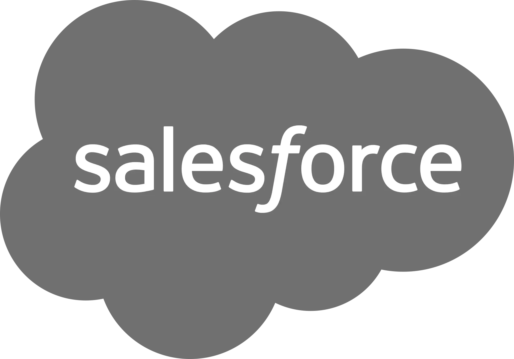 Salesforce Logo Grayscale